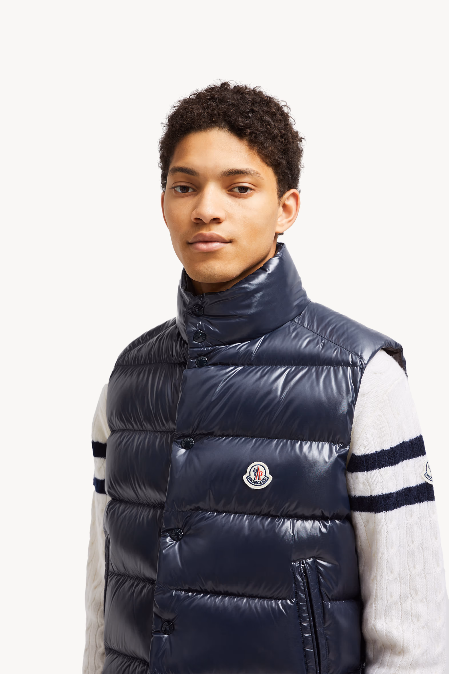 Tibb Down Vest Men Navy Blue Moncler 4